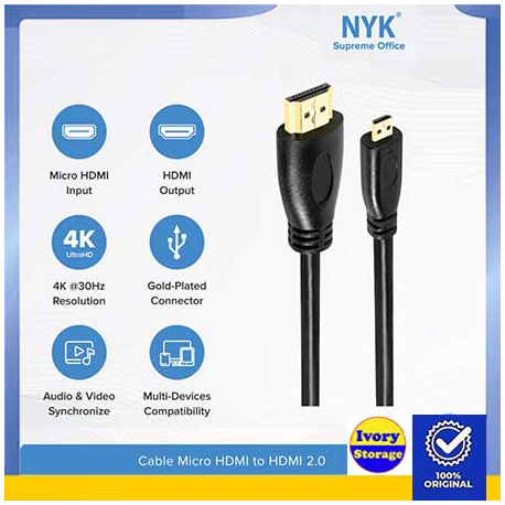 Kabel Micro HDMI Male to HDMI Male 1.5m - 10000214400