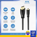 Kabel Micro HDMI ke HDMI NYK 1.5M v2.0 Sync 1.5 Meter