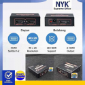 HDMI Splitter 2 Port NYK Support UHD 4K 3D