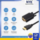 Kabel HDMI ke VGA NYK 1.8M with Chipset ( HDMI-VGA ) 1.8 meter