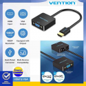 Converter HDMI ke VGA VENTION dengan Lubang Aux Audio 3.5mm ACRBB