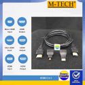 Kabel HDMI M-TECh 3 in 1 1.5M