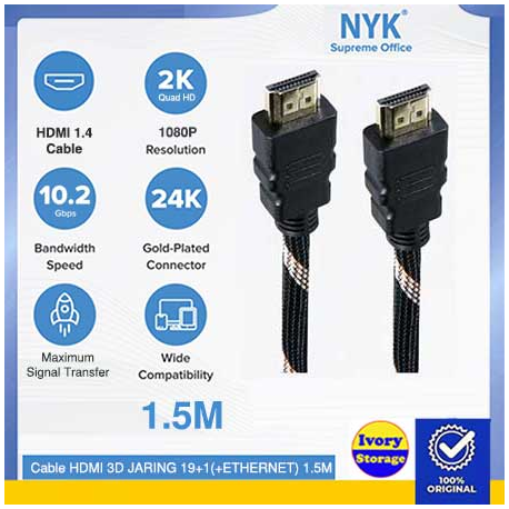 NYK KABEL HDMI 3M ver 1.4
