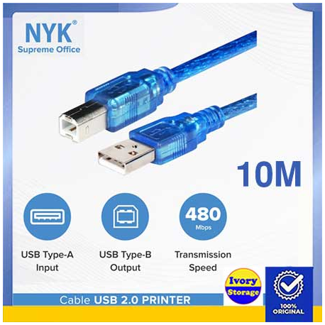 Kabel USB A-B 10m Ver 2.0 - 10000189600