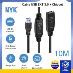Kabel Extension USB3.0 NYK 5M (USB3.0 AM to USB3.0 AF)