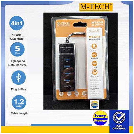 USB HUB 4 PORT M-TECH MT-UH1 4 Port USB3.0