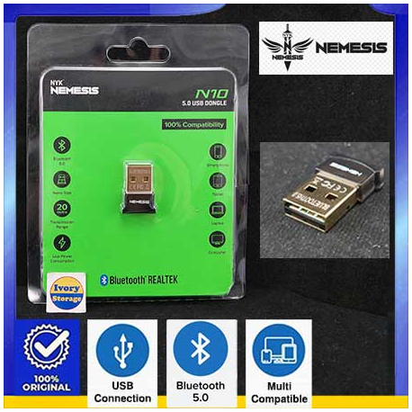 NYK NEMESIS  N10 USB BLUETOOTH Ver 5.0 NANO PLUG PLAY
