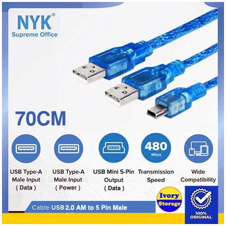 USB Male to Mini 5 Pin male 1.5m Cable - 10000233400