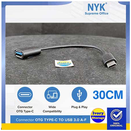 KABEL TYPE C MALE ke USB 3.0 FEMALE (TYPE C OTG ) - 10000275800