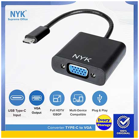 NYK CONVERTER USB Type C KE VGA  (USB-C to VGA)