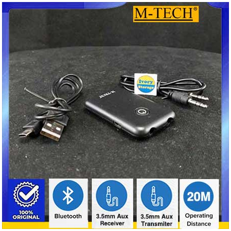 M-TECH BLUETOOTH AUDIO RECEIVER-TRANSMITTER BT30