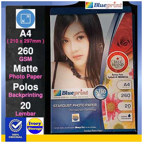 Stardust Paper 20PC 260GSM Blueprint - 10000124300