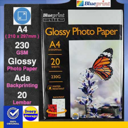 Glossy Photo Paper 20PC 230GSM Blueprint - 8997031730032