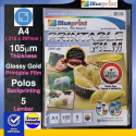 Printable Film Blueprint A4 Glossy Gold Printable Film 105μm 5PC