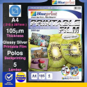 Printable Film Blueprint A4 Glossy Silver Printable Film 105μm 5PC