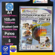 A4 Printable Film 5PC 105 mm Brushed Gold Blueprint - 8997031730278