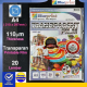 A4 Transparent Film 20PC Clear Blueprint - 8997031730230