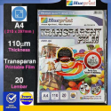 Printable Transparent Film Clear Blueprint A4 110μm 20PC