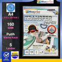 Sablon Kaus Putih Blueprint A4 5PC 160GSM T-Shirt Transfer Paper White