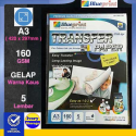 Sablon Kaus Hitam Blueprint A3 5PC 160GSM T-Shirt Transfer Paper Black