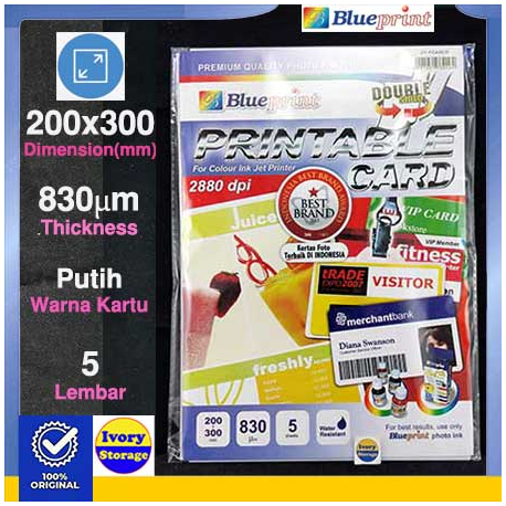 A4 Printable Card 5PC 830 Blueprint 10000124600,10000190300,﻿﻿ 10000190400﻿﻿