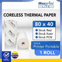 Kertas Thermal Struk 80x40mm 1 Roll BLUEPRINT LITE Thermal Paper BP-LITETP80x40