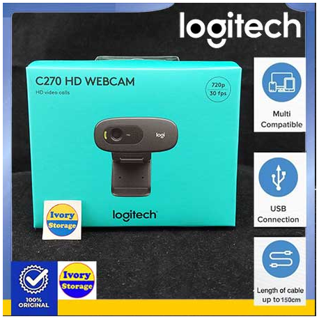 Webcam C270h logitech - 097855070784