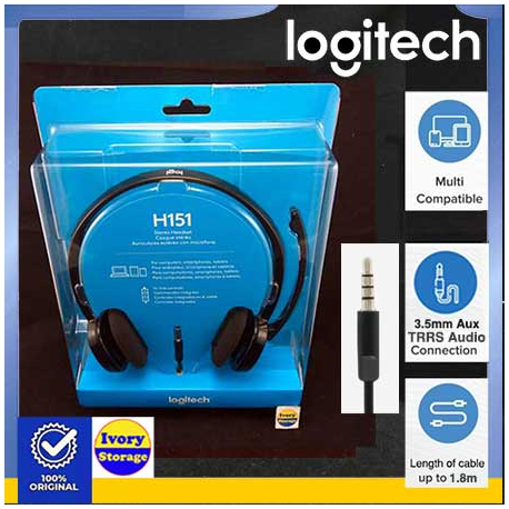 Headset H150 Logitech - 097855082947, 097855082954, 097855082961