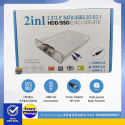 Casing HDD/SSD 2.5"/3.5" SATA Enclosure USB3.0