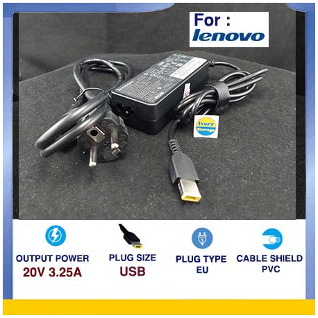 Power Adaptor Original 20V 3.25A (Square) Lenovo