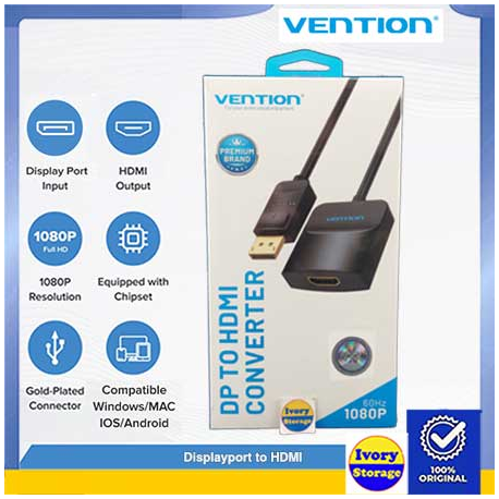 Converter Displayport ke HDMI Vention ( DP-HDMI )
