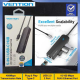 Gigabit USB LAN with 3 Port USB Hub 3.1 NYK GLH-01 with OTG TYPE-C Adapter