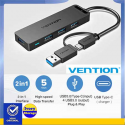 USB Hub 4 Port Vention CHTBB USB3.0 Plus OTG