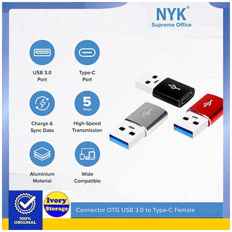 Konektor OTG USB 3.0 Male TYPE C Female ( Type C-USB )