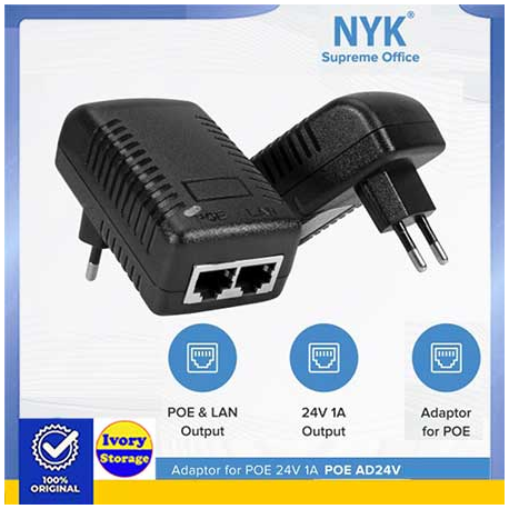 PoE Adapter NYK POE 24V 1 Ampere