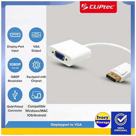 Converter Displayport ke VGA NYK ( DP-VGA )