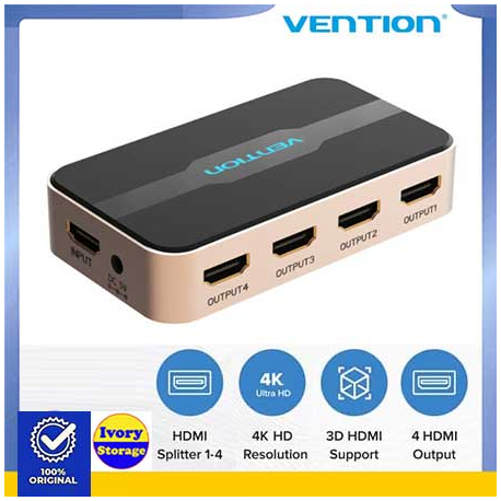 HDMI Splitter Vention 4 Port Support UHD 4K 3D