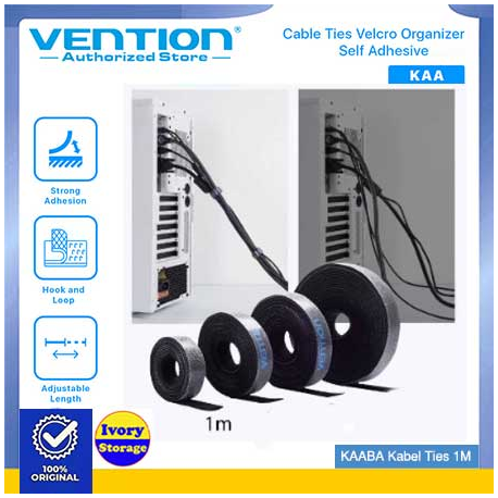 Kabel Ties VENTION 1M Cable Winder Velcro Organizer