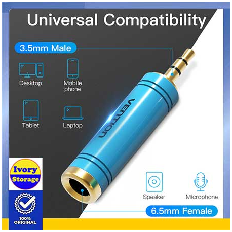 Converter Audio Aux 3.5mm to 6.5mm VENTION VAB-S04-L ( Aux-Aux )