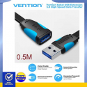 Kabel Extension USB3.0 Vention 0.5M USB3.0 AM ke USB3.0 AF ( USB-USB ) 0.5 meter Flat