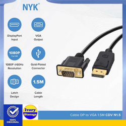 Converter Displayport ke VGA NYK ( DP-VGA )